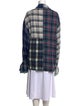 Greg Lauren Plaid Print Long Sleeve Button-Up Top