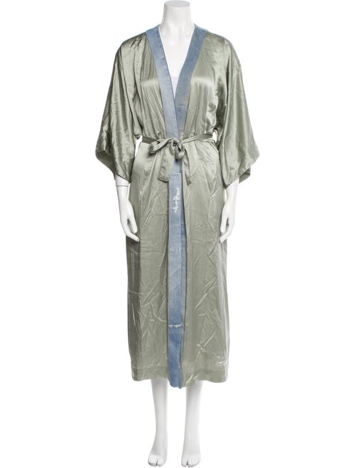 Greg Lauren Colorblock Pattern Robe
