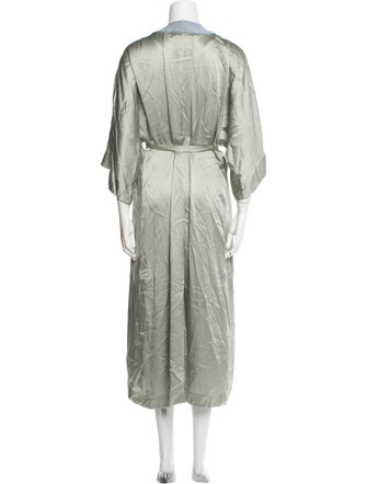 Greg Lauren Colorblock Pattern Robe