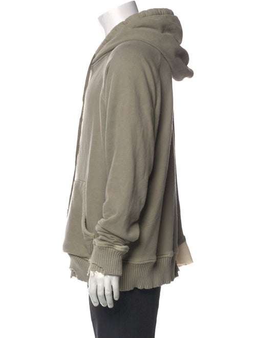 Greg Lauren Crew Neck Long Sleeve Hoodie