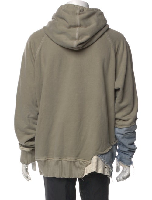 Greg Lauren Crew Neck Long Sleeve Hoodie