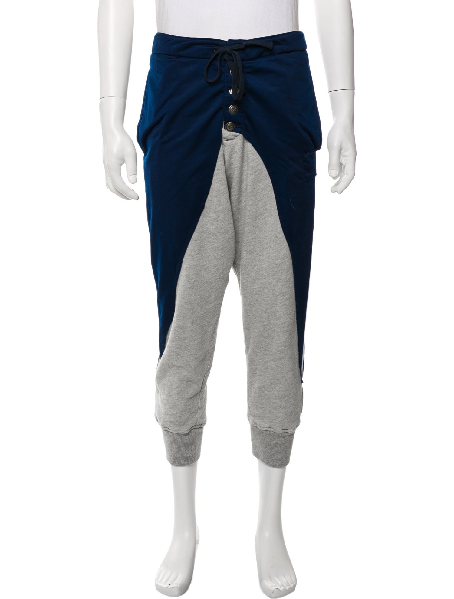 Greg Lauren Colorblock Pattern Lounge Bottoms
