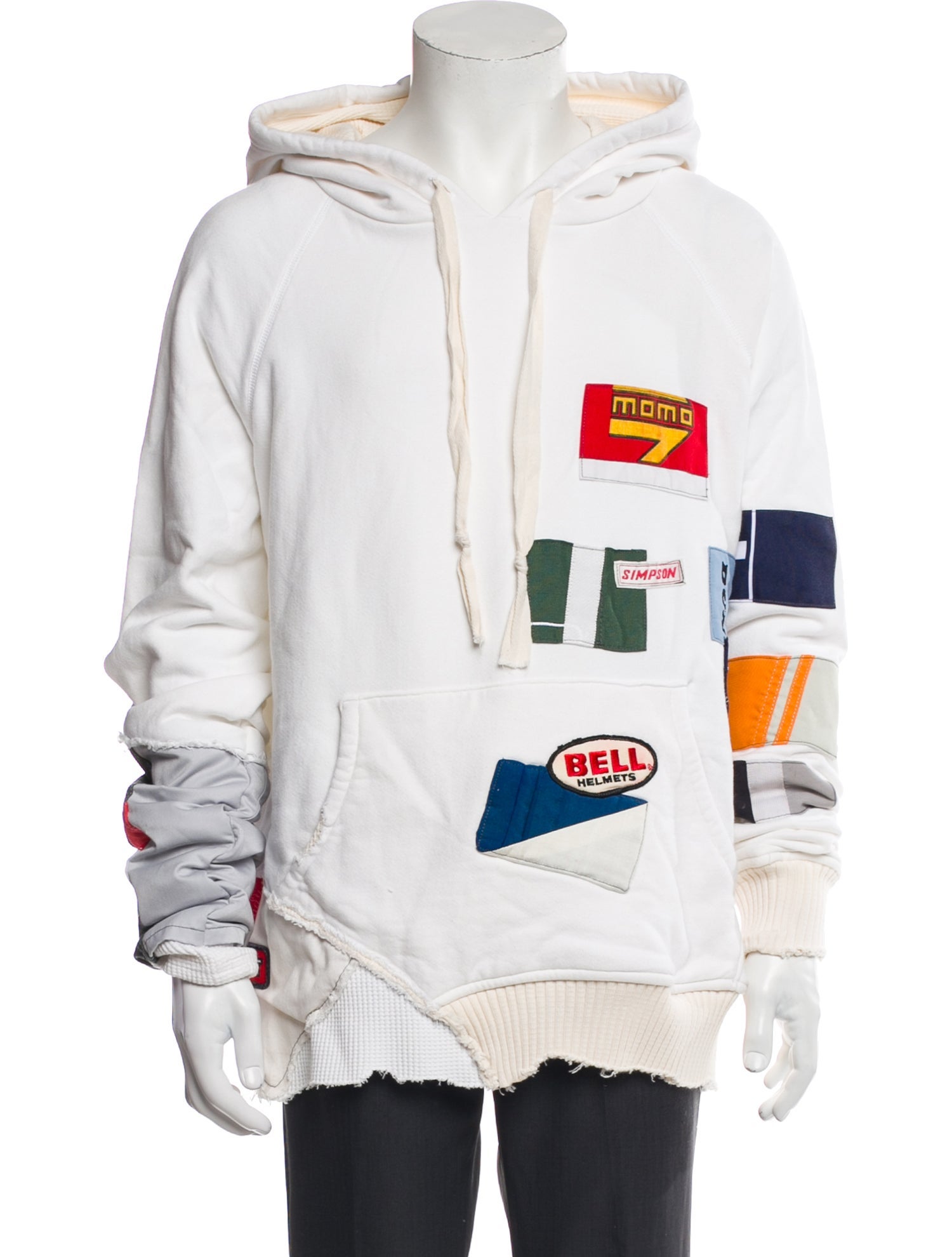 Greg Lauren Graphic Print Crew Neck Hoodie
