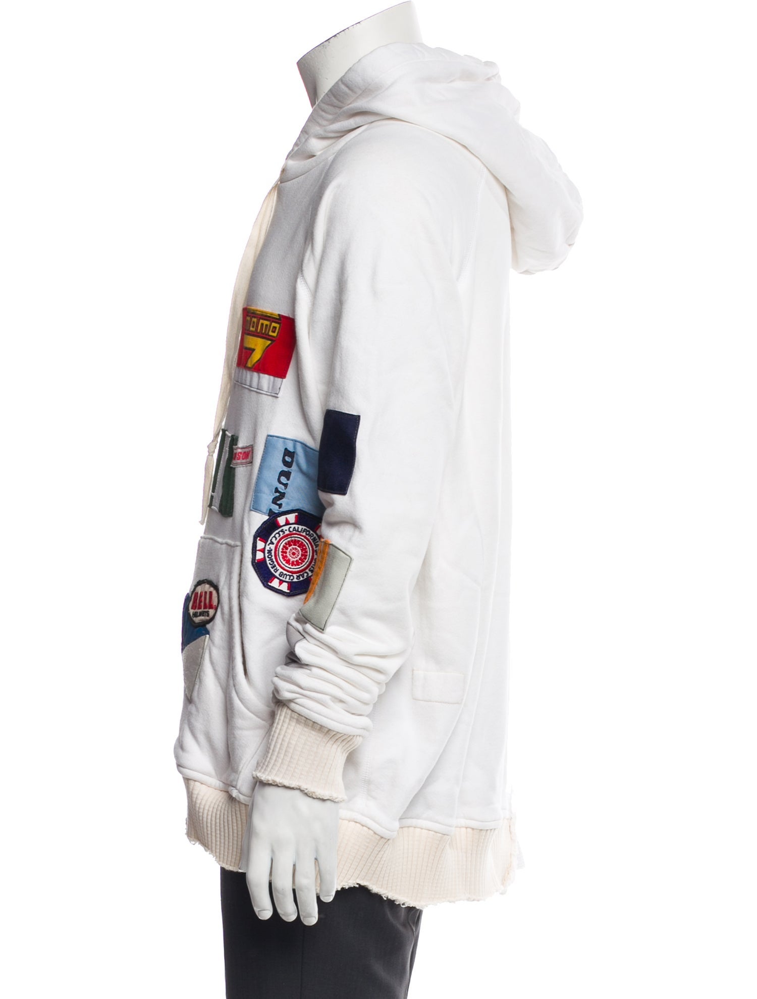 Greg Lauren Graphic Print Crew Neck Hoodie