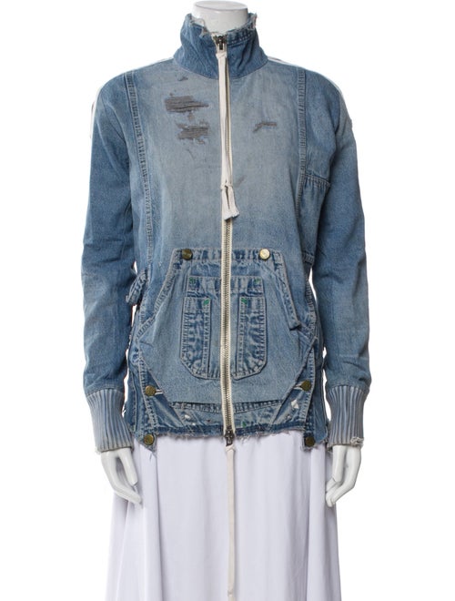 Greg Lauren Printed Denim Jacket