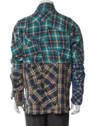 Greg Lauren Plaid Print Jacket