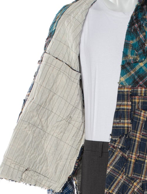 Greg Lauren Plaid Print Jacket