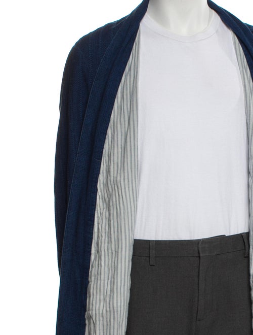 Greg Lauren Mixed Army Cropped GL1 Plaid Print Cardigan