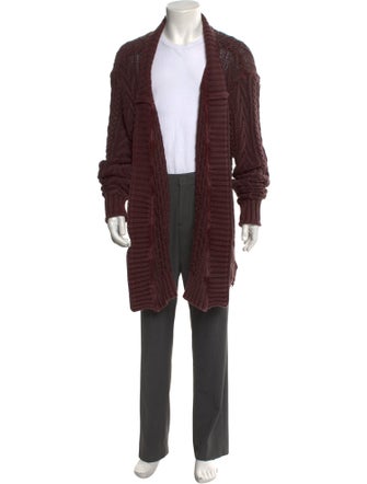 Greg Lauren Fisherman GL1 'Cocoa' Open Front Cardigan