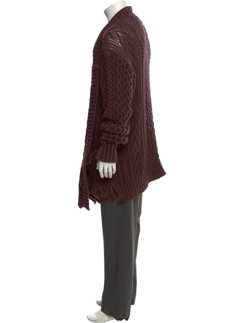 Greg Lauren Fisherman GL1 'Cocoa' Open Front Cardigan