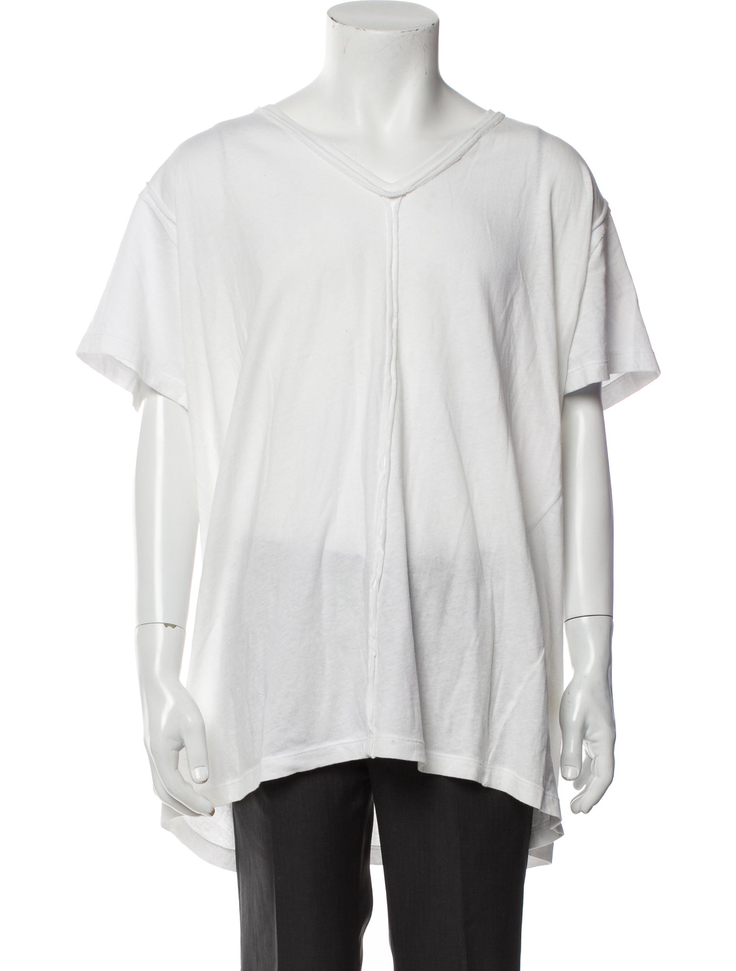 Greg Lauren V-Neck Short Sleeve Henley