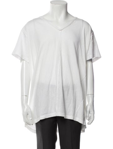 Greg Lauren T-Shirts V-Neck Short Sleeve Henley S