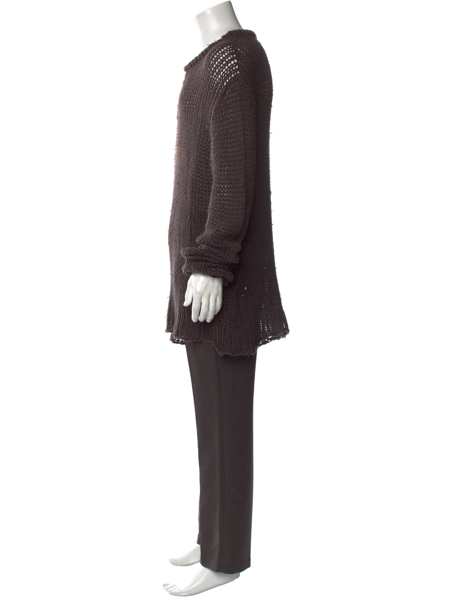 Greg Lauren Crew Neck Long Sleeve Pullover