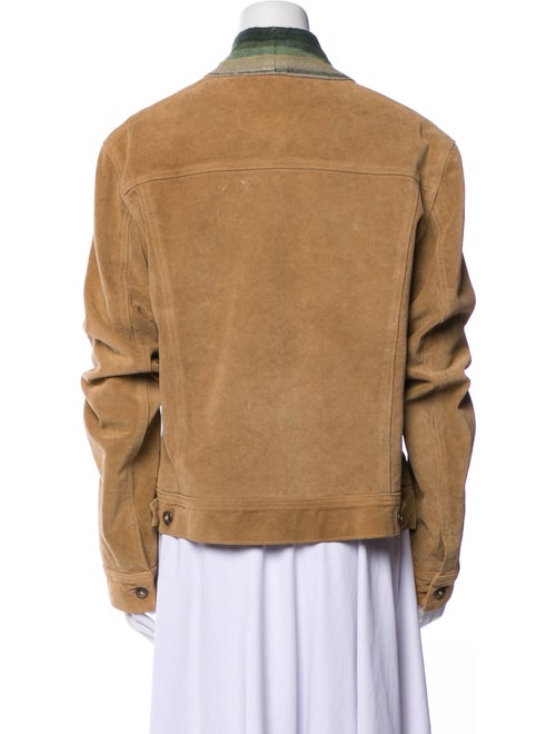 Greg Lauren Suede Striped Jacket