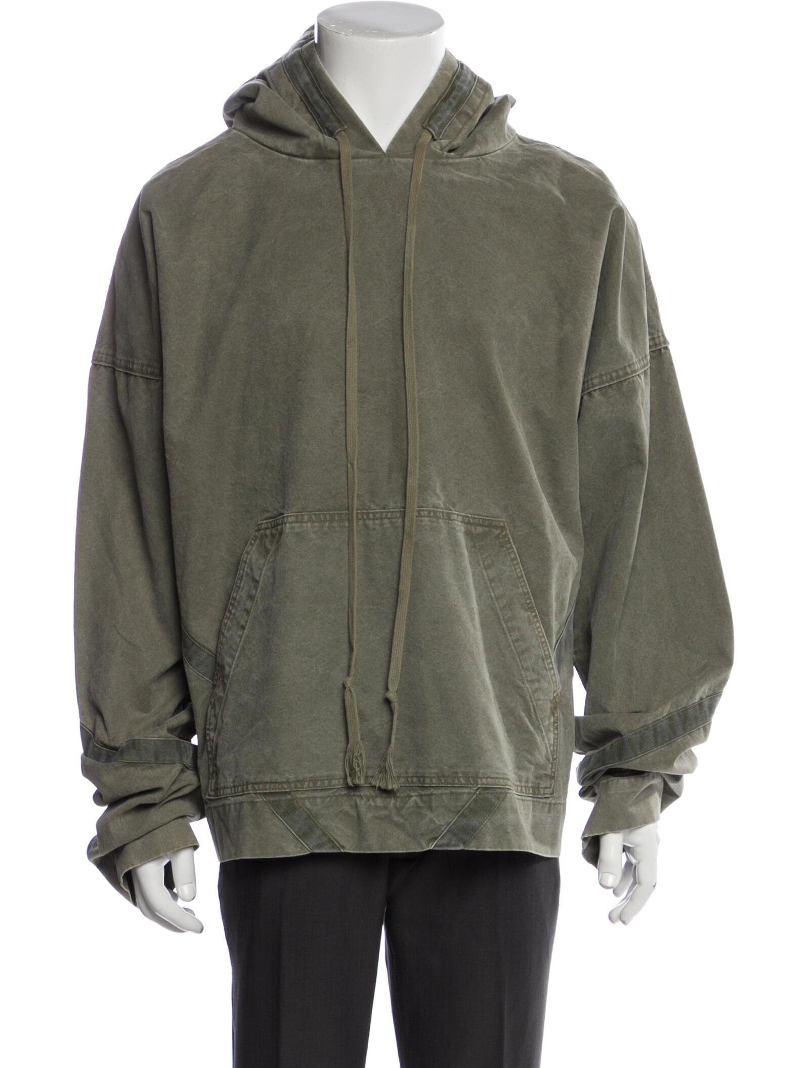 Greg Lauren Crew Neck Long Sleeve Hoodie