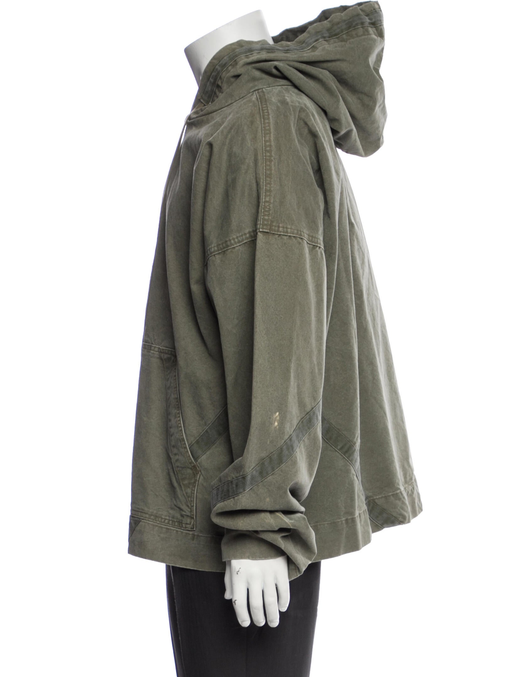 Greg Lauren Crew Neck Long Sleeve Hoodie