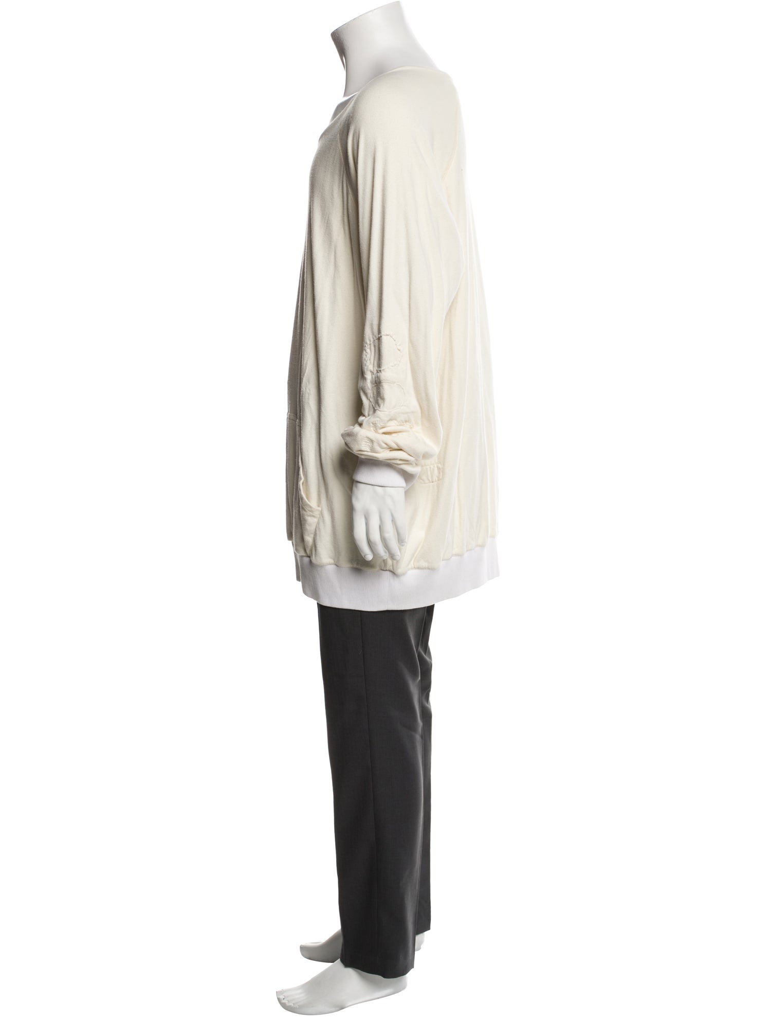 Greg Lauren Crew Neck Long Sleeve Pullover