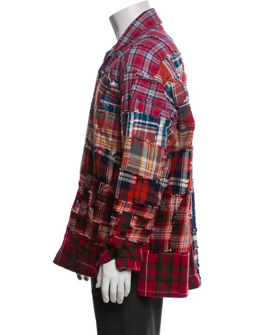 Greg Lauren Plaid Print Jacket
