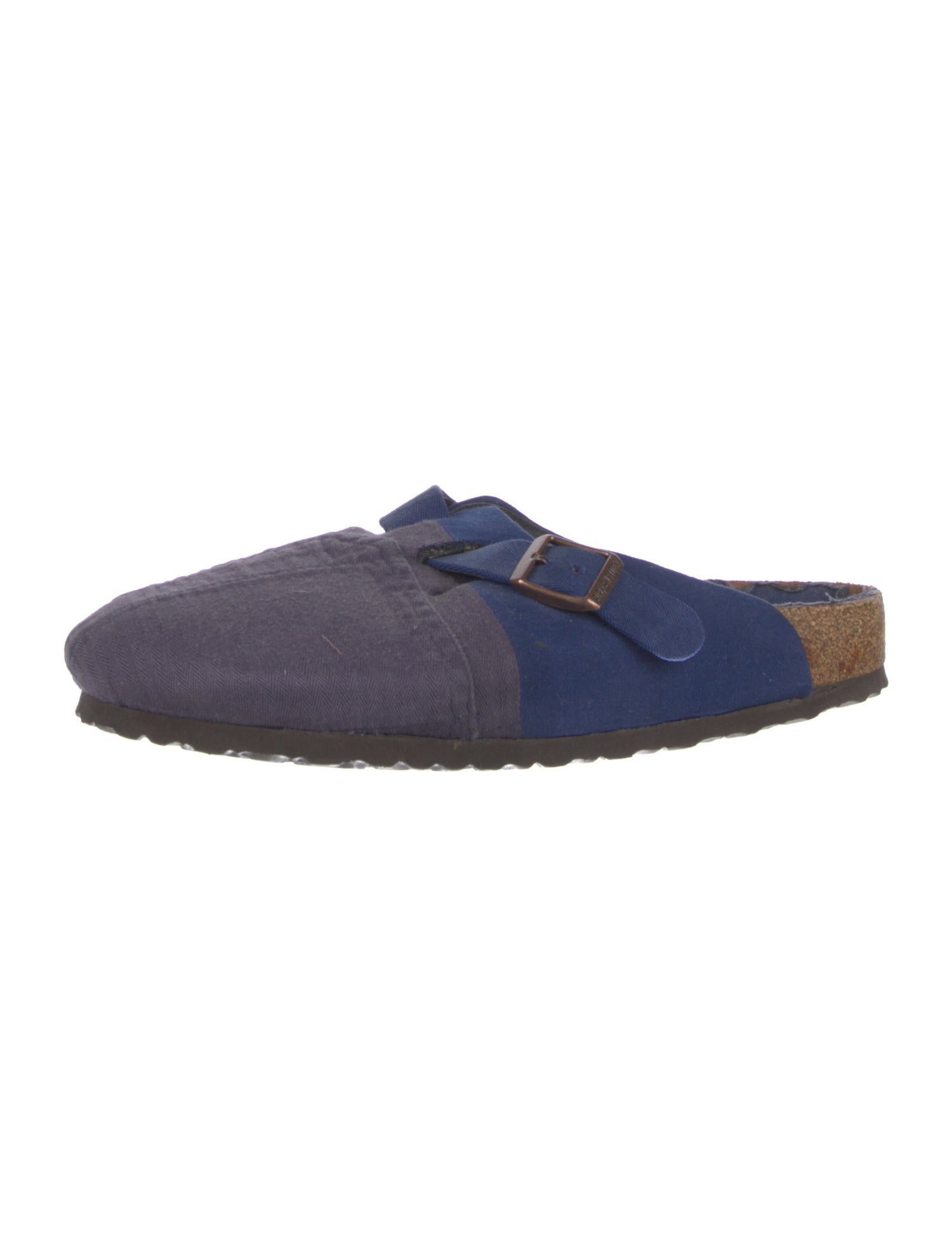 Greg Lauren Colorblock Pattern Slippers