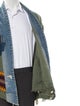 Greg Lauren Kimono Studio Plaid Print Denim Jacket
