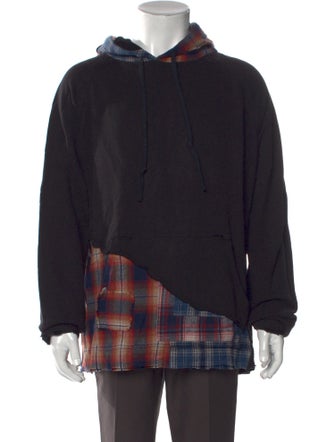Greg Lauren Mock Neck Long Sleeve Pullover