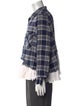 Greg Lauren Plaid Print Collar Cardigan
