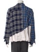 Greg Lauren Plaid Print Collar Cardigan