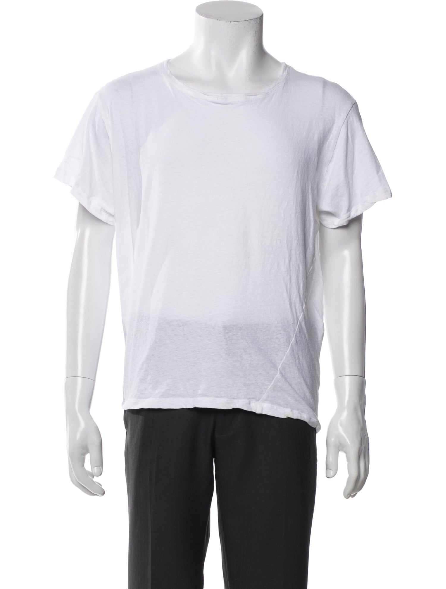 Greg Lauren Scoop Neck Short Sleeve T-Shirt