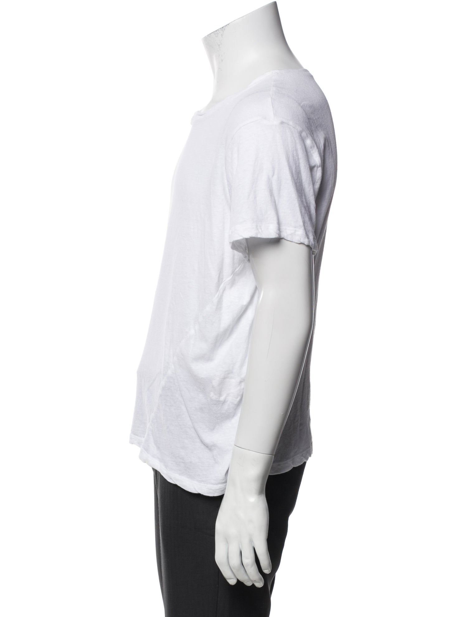 Greg Lauren Scoop Neck Short Sleeve T-Shirt