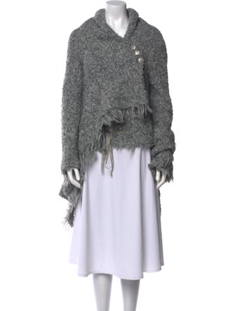 Greg Lauren Wool V-Neck Sweater