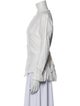 Greg Lauren Linen V-Neck Button-Up Top