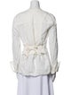 Greg Lauren Linen V-Neck Button-Up Top