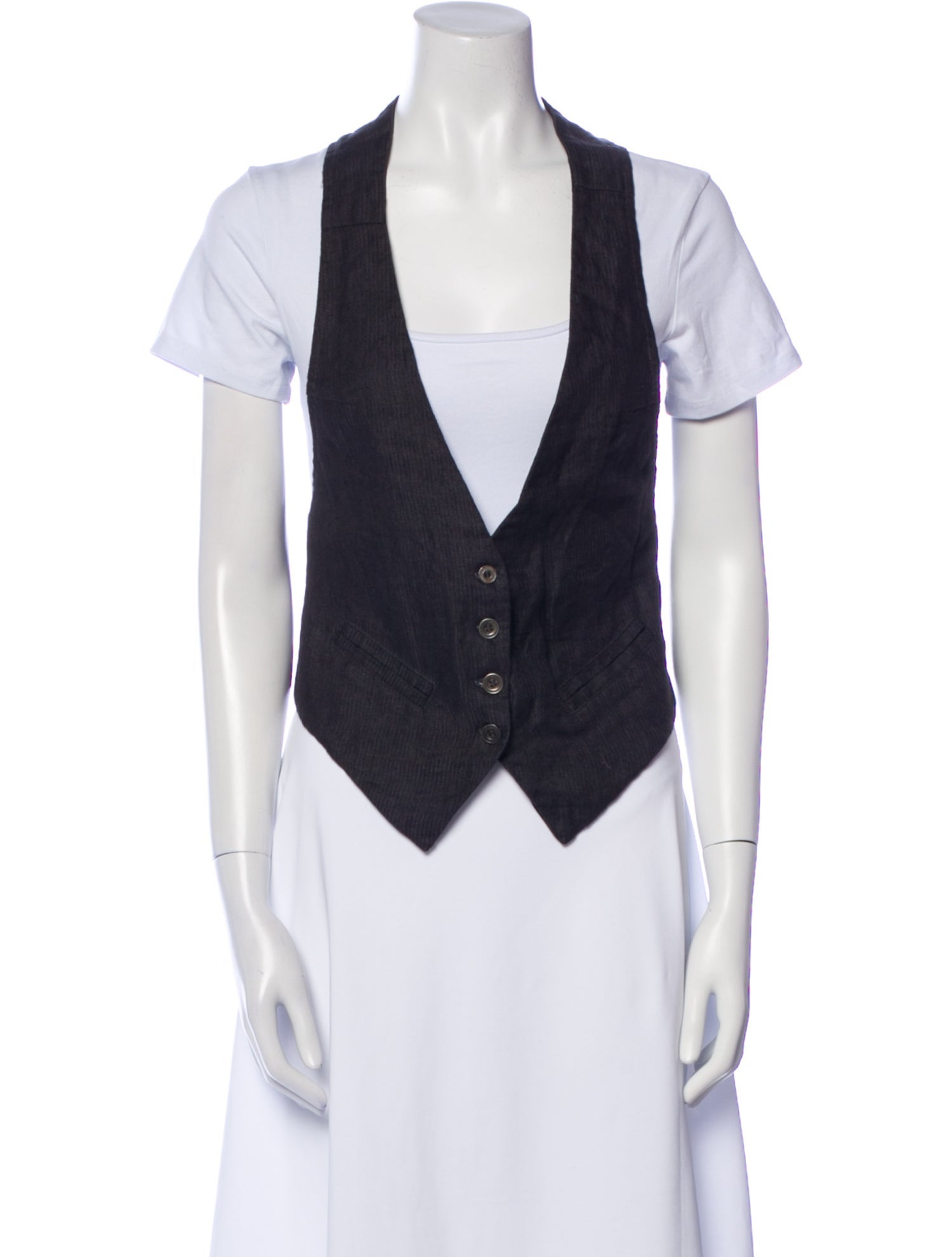 Greg Lauren Striped Vest