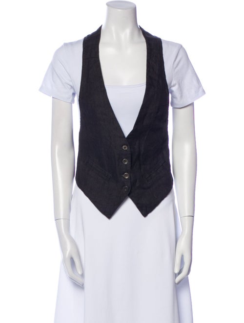 Greg Lauren Striped Vest