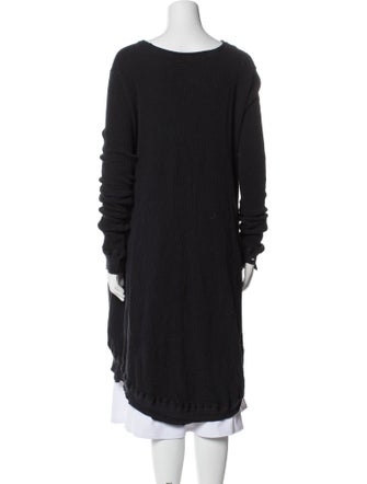 Greg Lauren Scoop Neck Long Sleeve Sweatshirt