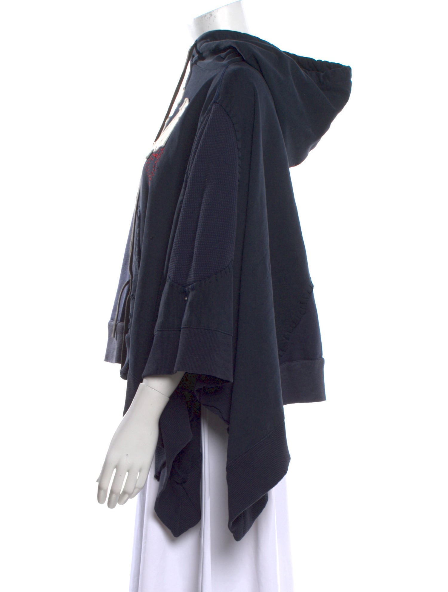 Greg Lauren Graphic Print Mock Neck Sweatshirt