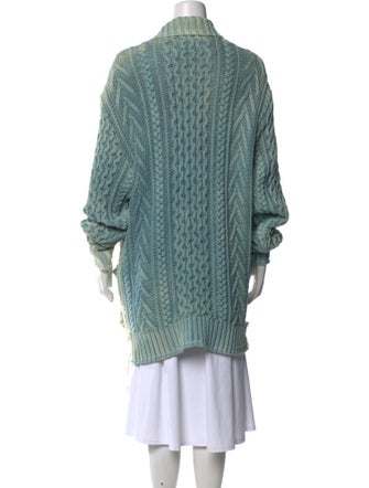 Greg Lauren Striped Open Front Sweater