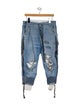Greg Lauren High-Rise Wide Leg Jeans
