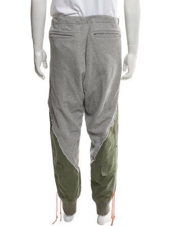 Greg Lauren Colorblock Pattern Sweatpants