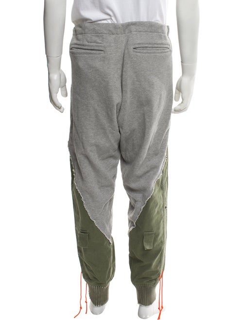 Greg Lauren Colorblock Pattern Sweatpants