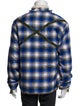 Greg Lauren Hounds Reversible GU Plaid Print Trucker Jacket