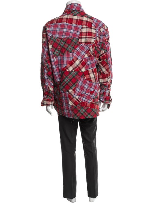 Greg Lauren Plaid Print Jacket