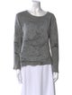 Greg Lauren Printed Bateau Neckline Sweatshirt