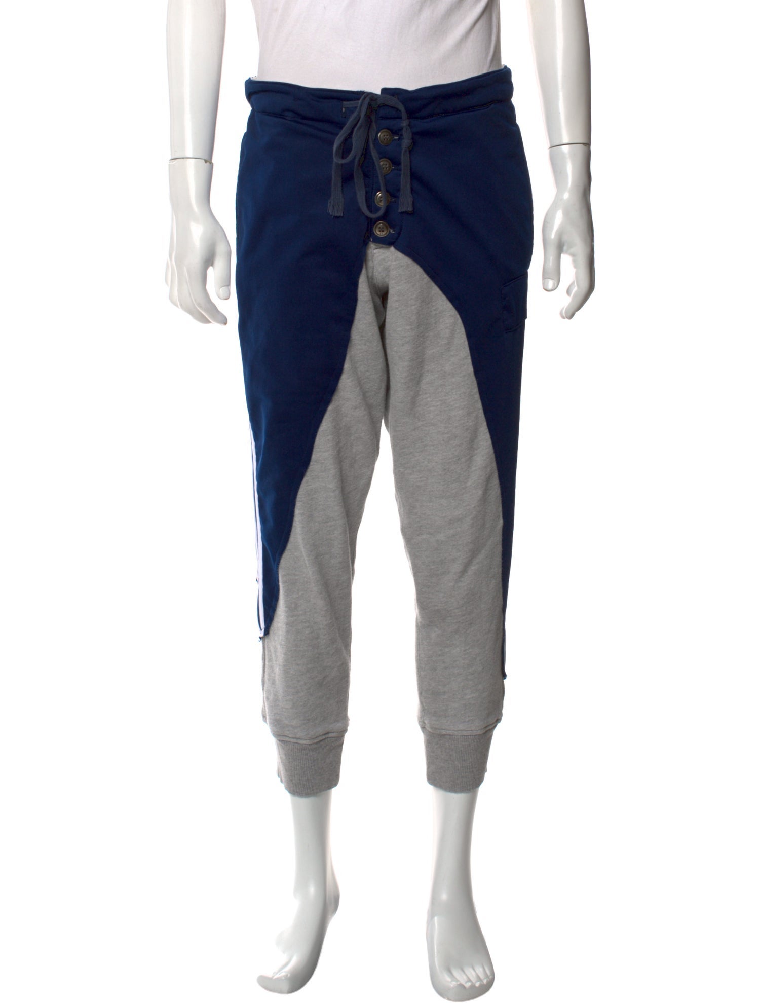Greg Lauren Colorblock Pattern Joggers