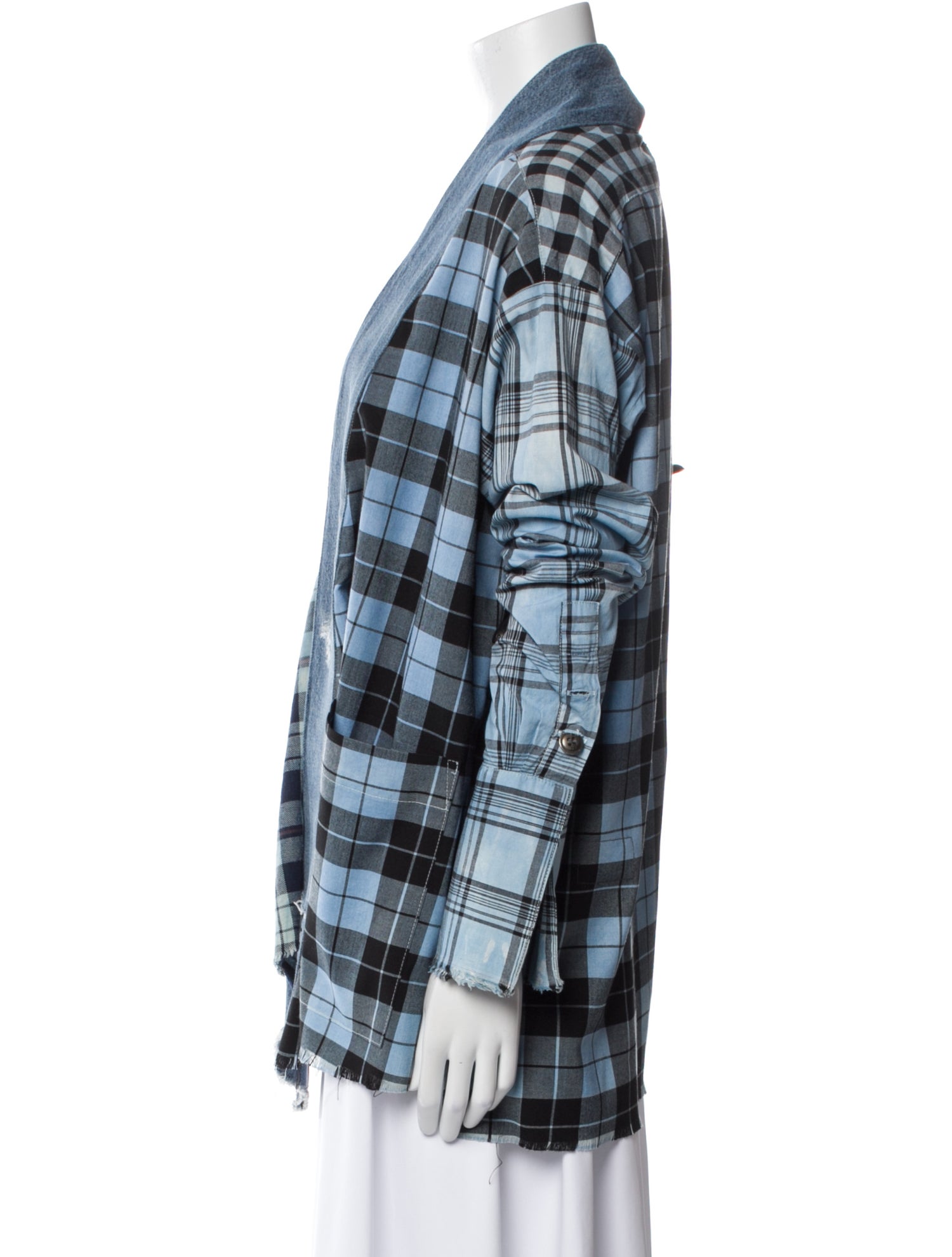 Greg Lauren Plaid Print Jacket