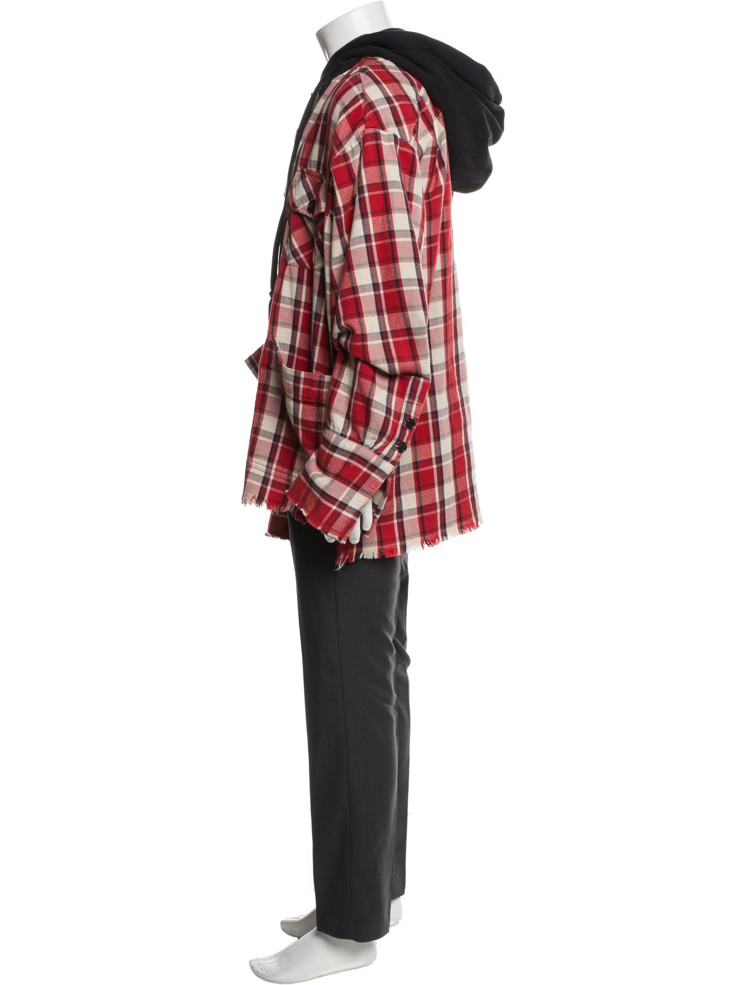 Greg Lauren Plaid Print Parka