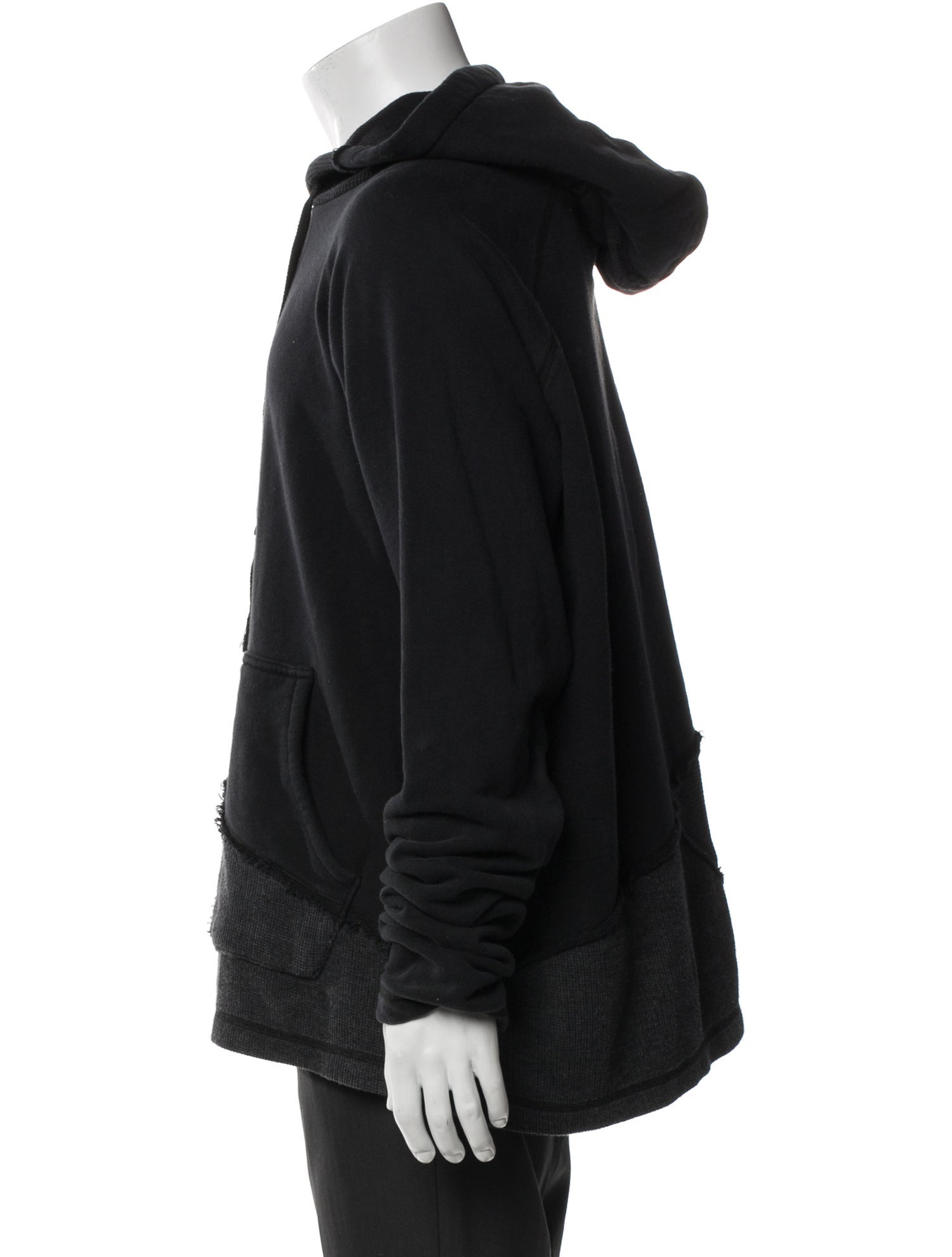 Greg Lauren Crew Neck Long Sleeve Hoodie