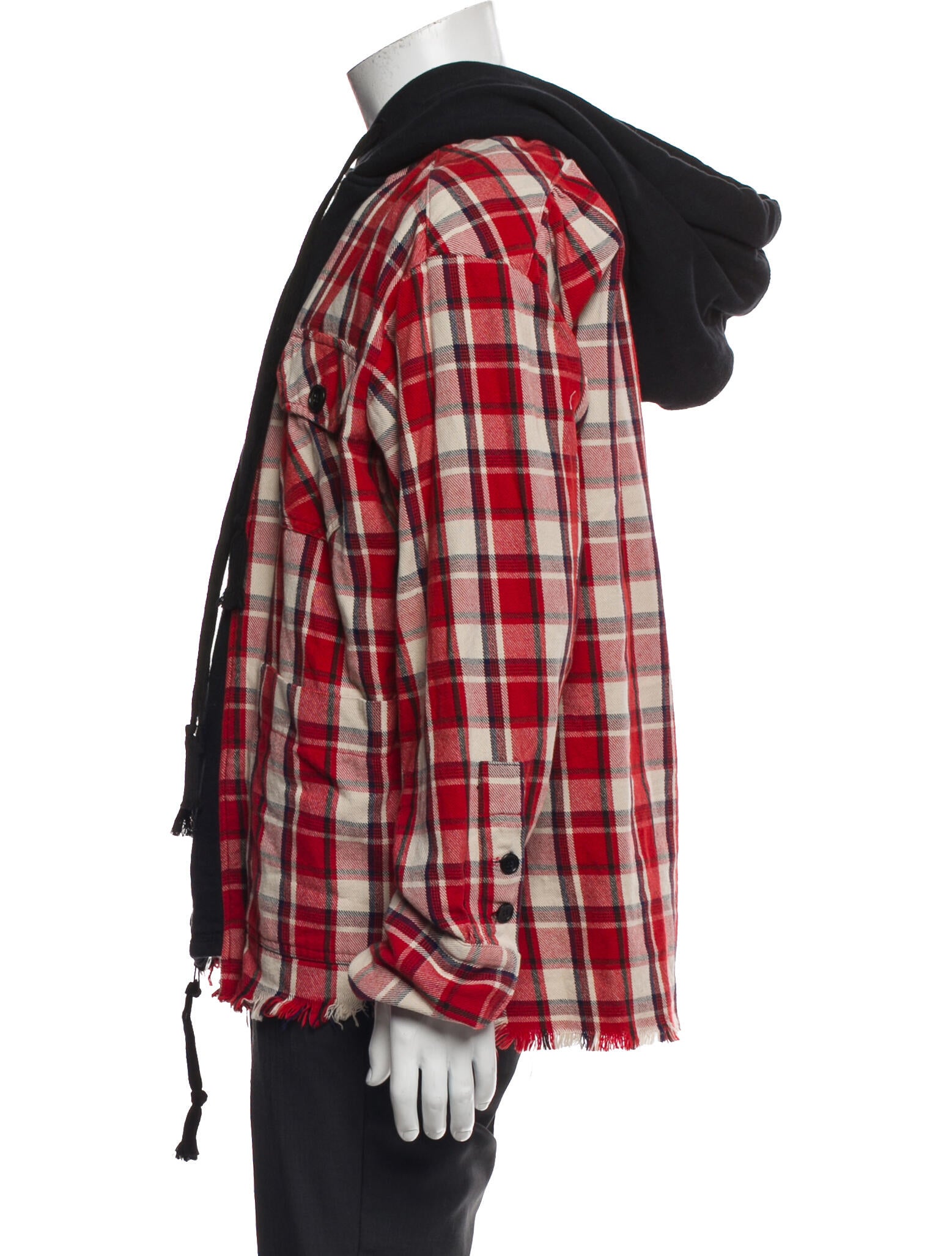 Greg Lauren Plaid Print Windbreaker w/ Tags