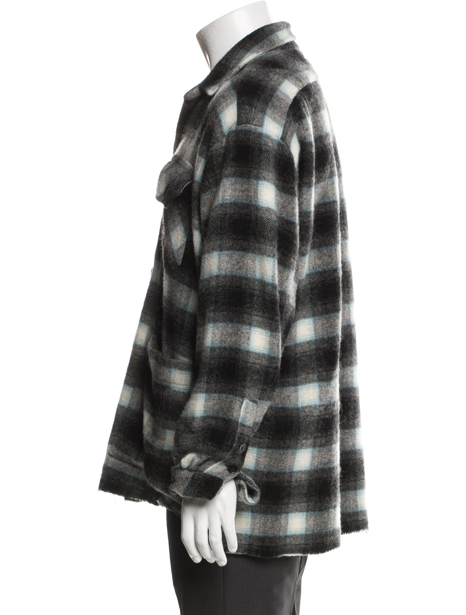 Greg Lauren Plaid Print Jacket
