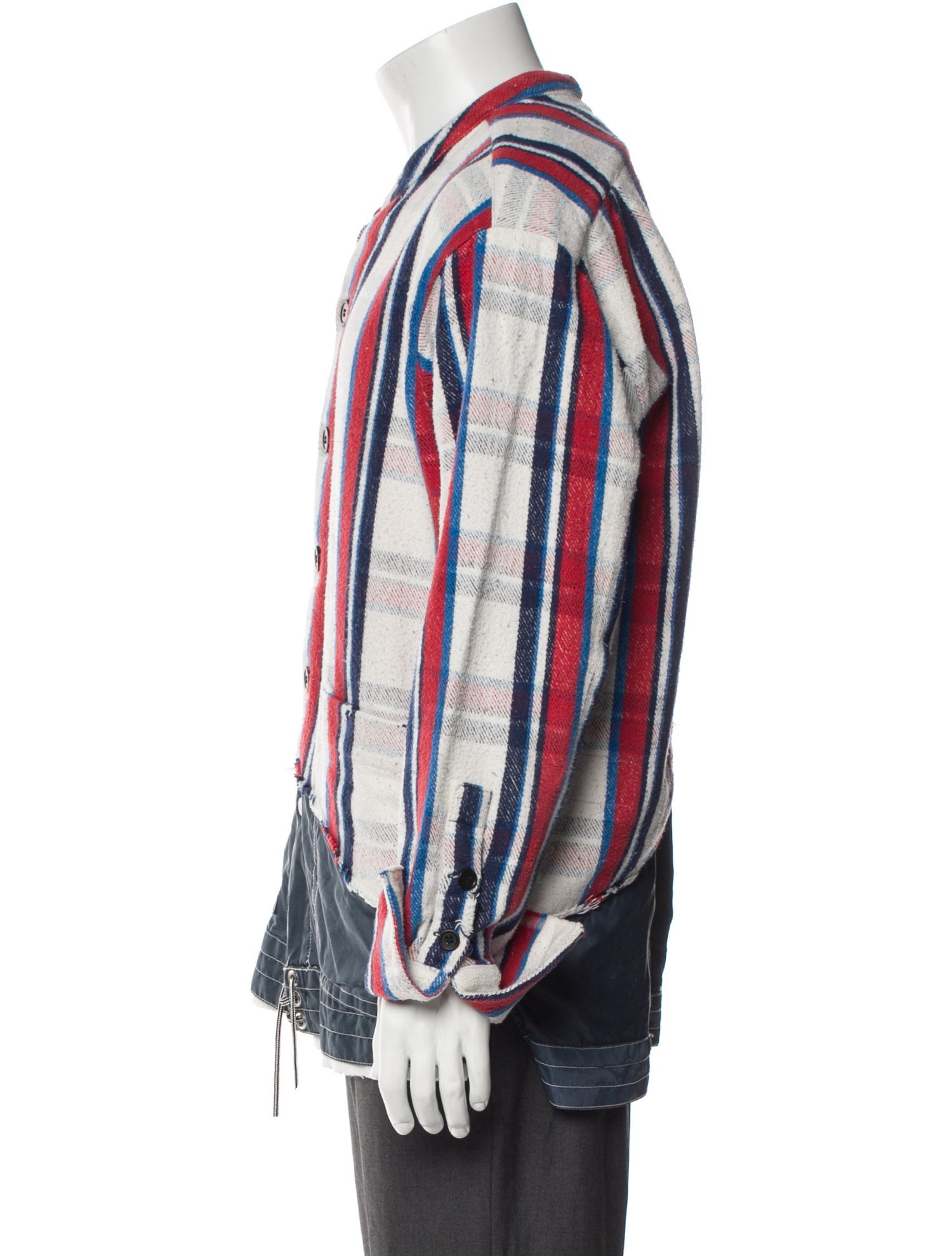 Greg Lauren Plaid Print Jacket